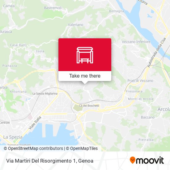Via Martiri Del Risorgimento 1 map