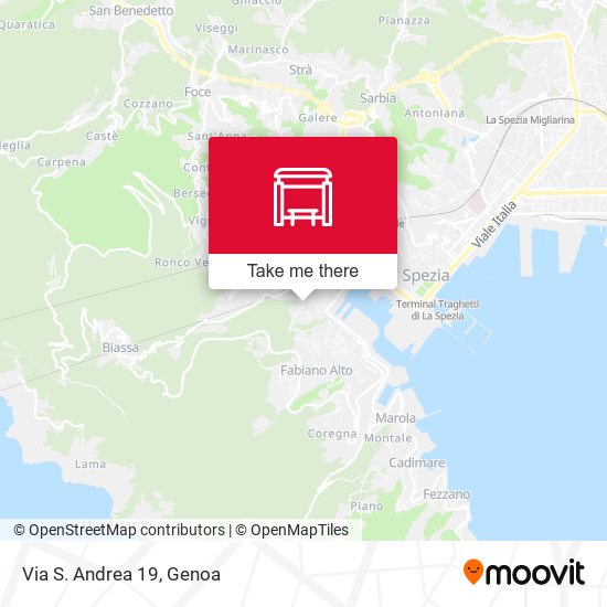 Via S. Andrea 19 map