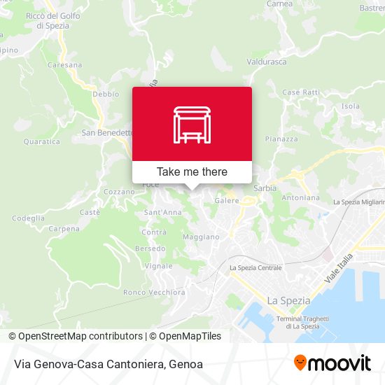 Via Genova-Casa Cantoniera map