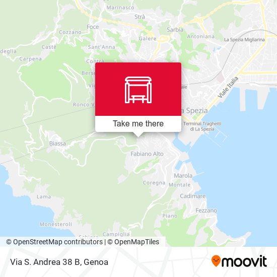 Via S. Andrea 38 B map