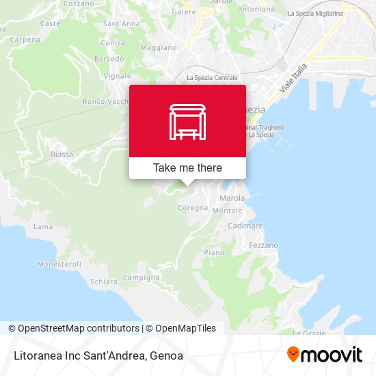 Litoranea Inc Sant'Andrea map