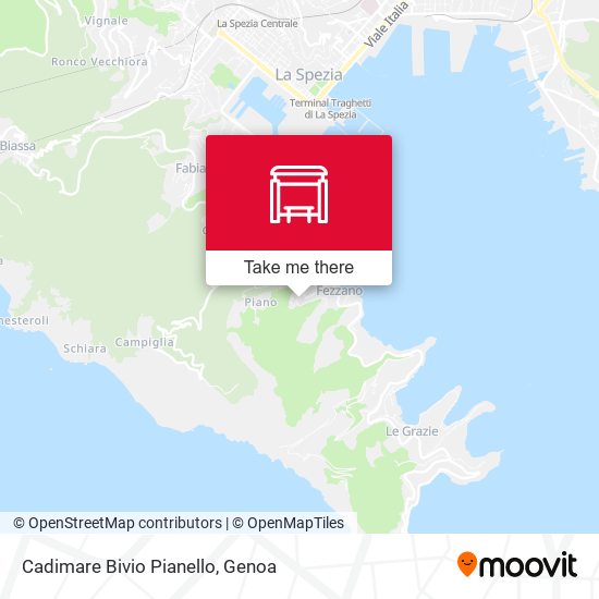 Cadimare Bivio Pianello map