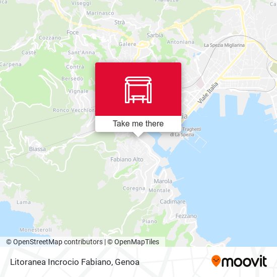Litoranea Incrocio Fabiano map
