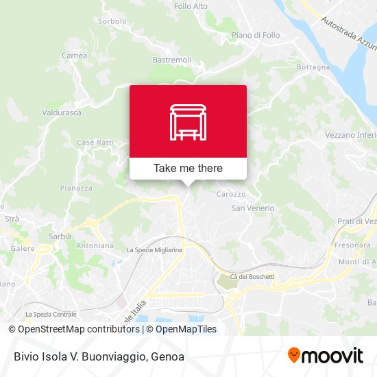 Bivio Isola V. Buonviaggio map