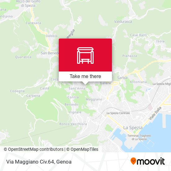 Via Maggiano Civ.64 map