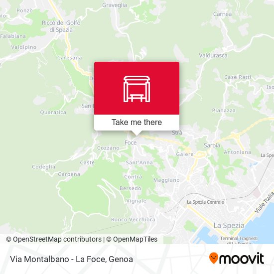 Via Montalbano - La Foce map