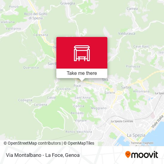 Via Montalbano - La Foce map
