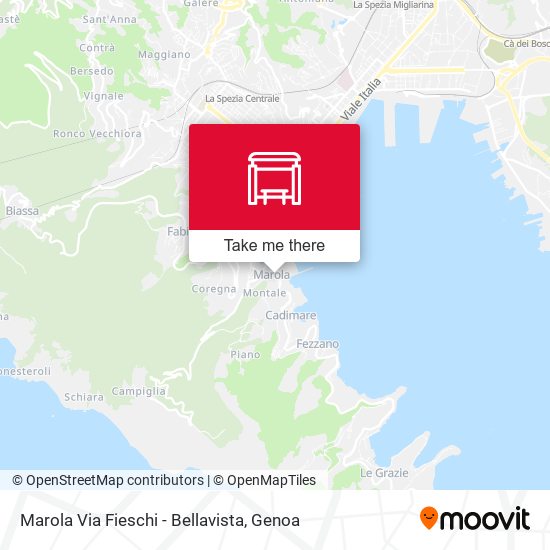 Marola Via Fieschi - Bellavista map