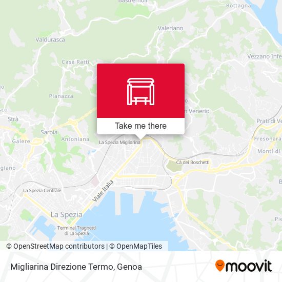 Migliarina Direzione Termo map