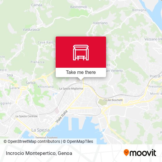 Incrocio Montepertico map