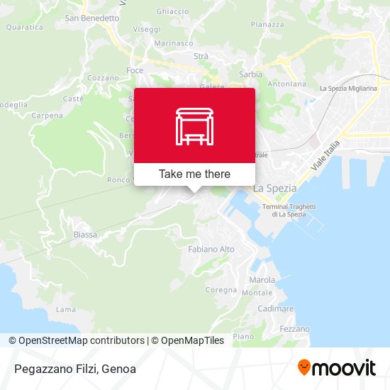 Pegazzano Filzi map