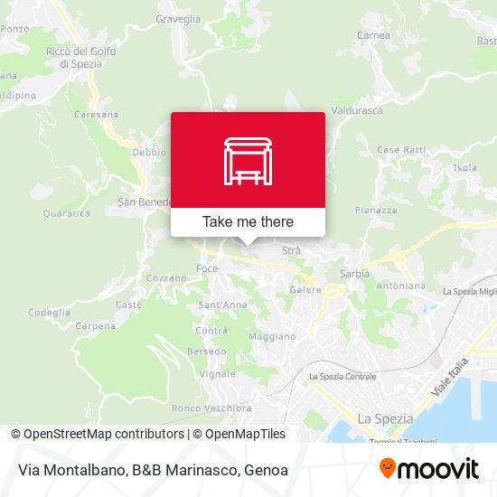 Via Montalbano, B&B Marinasco map