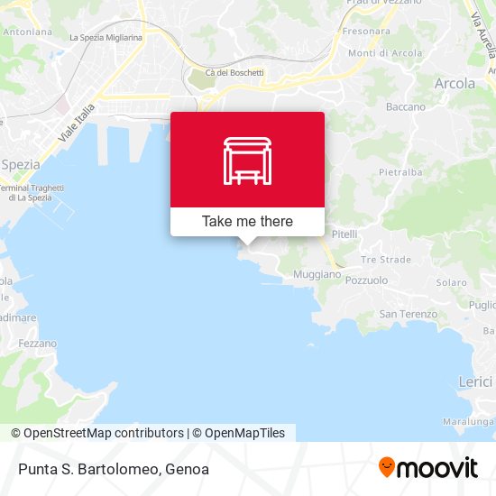 Punta S. Bartolomeo map
