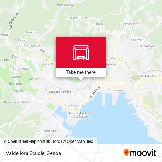 Valdellora Scuole map
