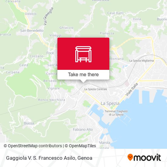 Gaggiola V. S. Francesco Asilo map