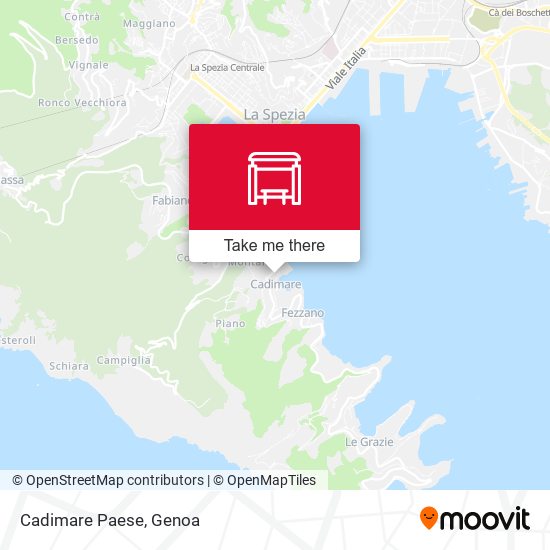 Cadimare Paese map