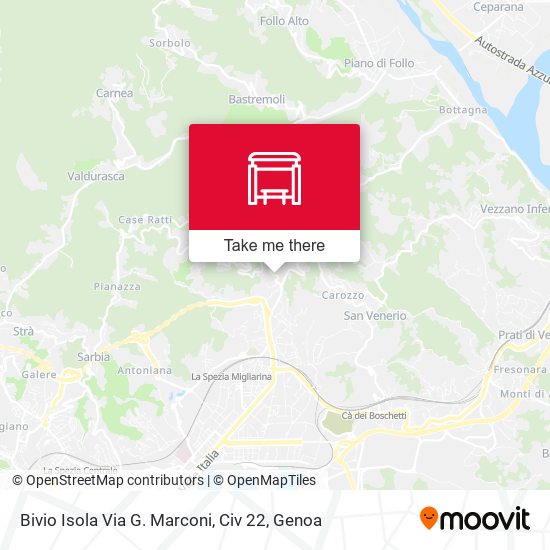 Bivio Isola  Via G. Marconi, Civ 22 map