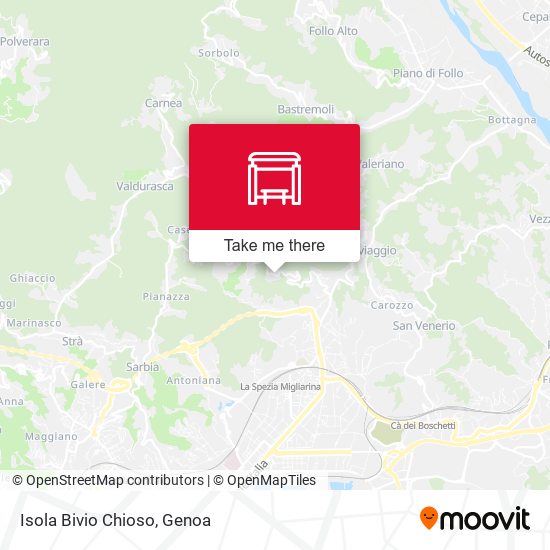 Isola Bivio Chioso map