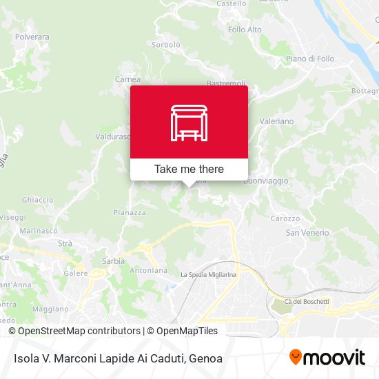 Isola V. Marconi Lapide Ai Caduti map