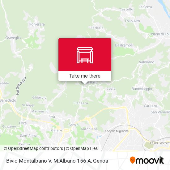 Bivio Montalbano V. M.Albano 156 A map