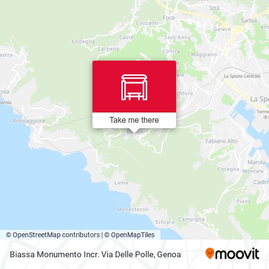 Biassa Monumento Incr. Via Delle Polle map