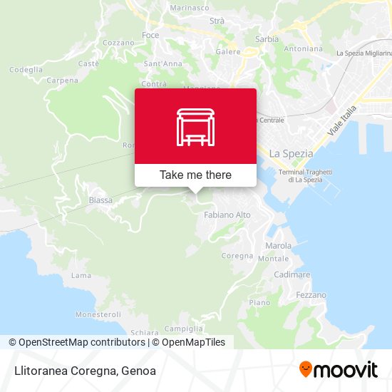 Llitoranea Coregna map