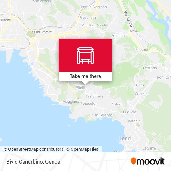 Bivio Canarbino map
