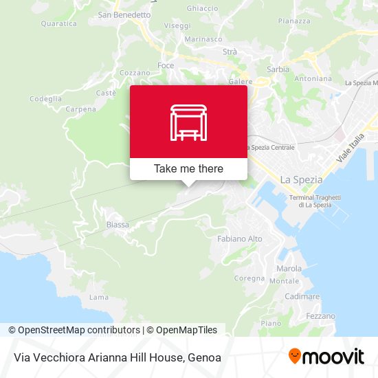 Via Vecchiora Arianna Hill House map