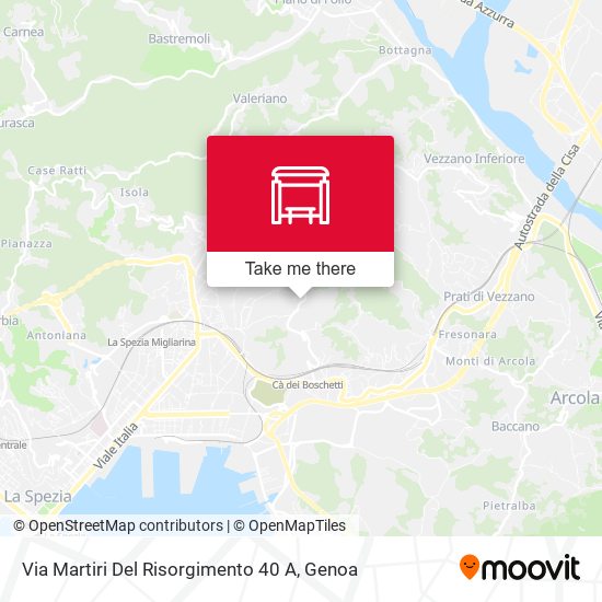 Via Martiri Del Risorgimento 40 A map