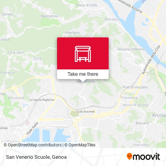 San Venerio Scuole map