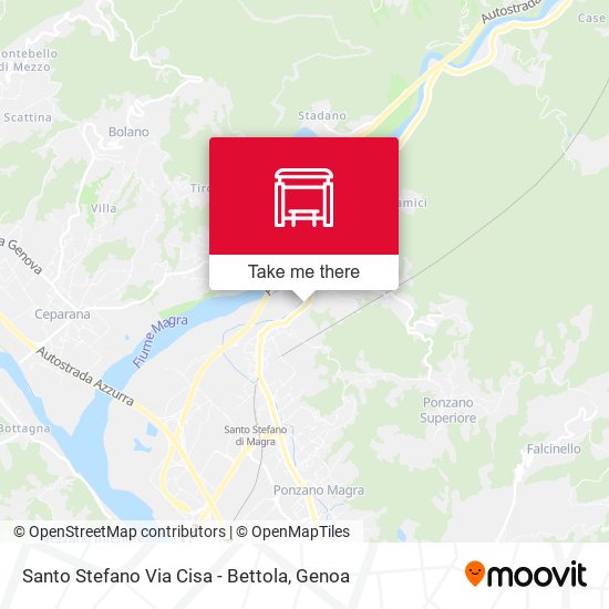 Santo Stefano Via Cisa - Bettola map