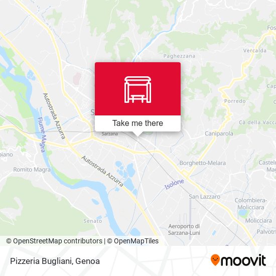 Pizzeria Bugliani map