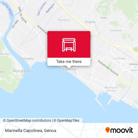 Marinella Capolinea map