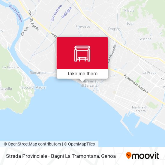 Strada Provinciale - Bagni La Tramontana map