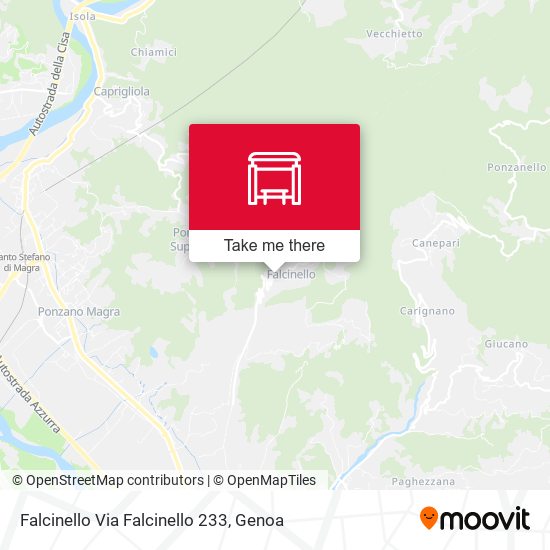 Falcinello Via Falcinello 233 map