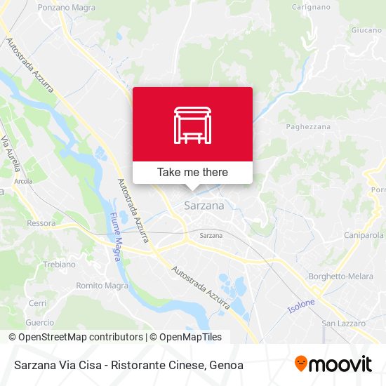 Sarzana Via Cisa - Ristorante Cinese map