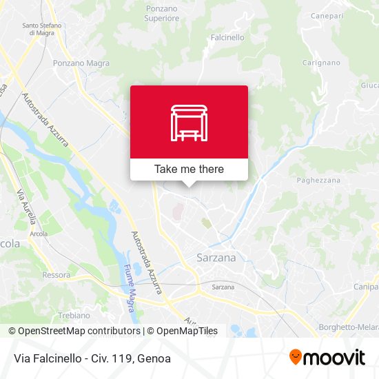 Via Falcinello - Civ. 119 map
