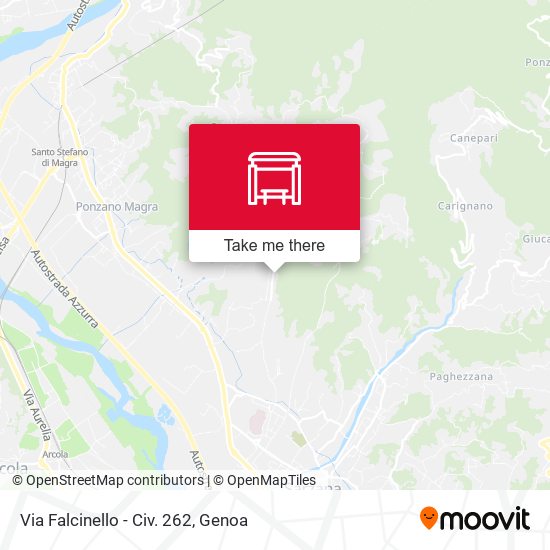 Via Falcinello - Civ. 262 map