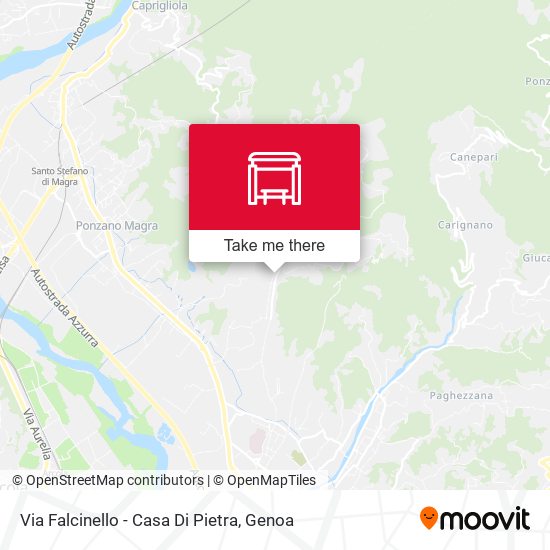 Via Falcinello - Casa Di Pietra map
