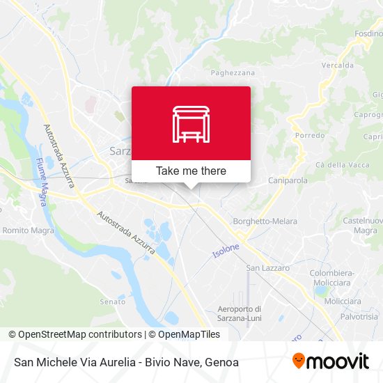 San Michele Via Aurelia - Bivio Nave map