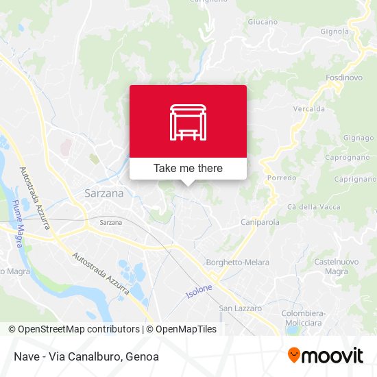 Nave - Via Canalburo map