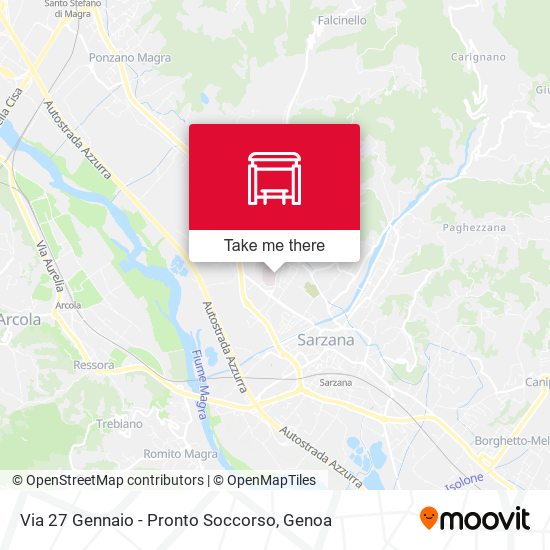 Via 27 Gennaio - Pronto Soccorso map