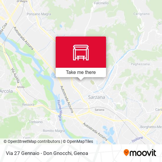 Via 27 Gennaio - Don Gnocchi map