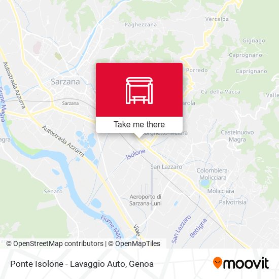 Ponte Isolone - Lavaggio Auto map