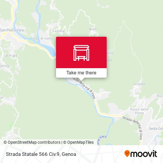 Strada Statale 566 Civ.9 map