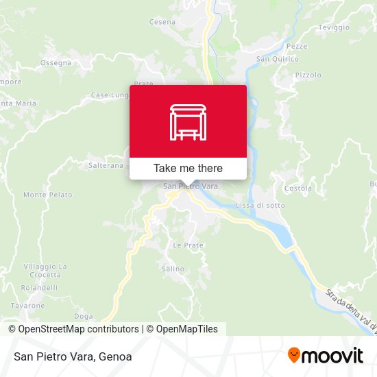 San Pietro Vara map