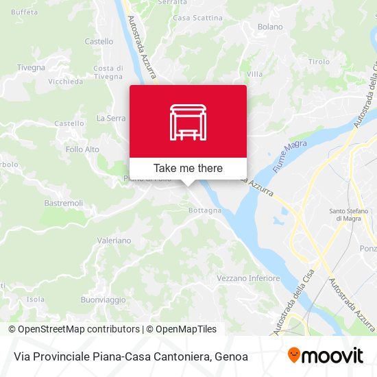 Via Provinciale Piana-Casa Cantoniera map