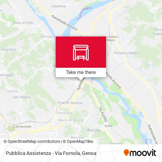 Pubblica Assistenza - Via Fornola map