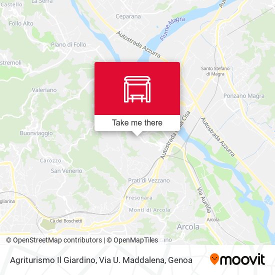 Agriturismo Il Giardino, Via U. Maddalena map
