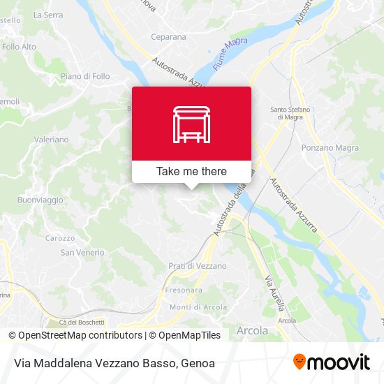 Via Maddalena Vezzano Basso map